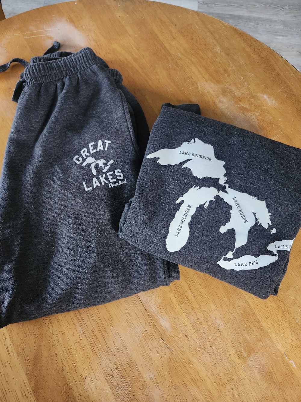 GREAT LAKES (Ontario) Cozy Sweat Set | Hoodie + Sweatpants | Grey | S/M 🇨🇦